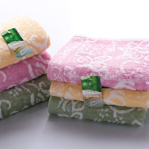 Serviettes en fibre de bambou, serviettes en coton torsadé pour essuyer la bouche, promotion pour enfants ► Photo 1/6
