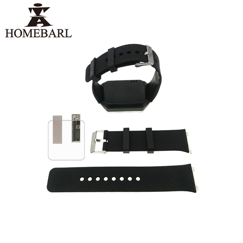 DZ09 Sangle Montre Smart Watch Smartwatch Silicone Remplacement Watch Band Bracelets Ceinture Bracelet Bracelet + HD Écran Protecteur ► Photo 1/6