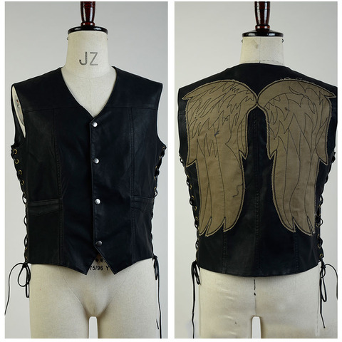 Gilet Dixon de marche mort, veste d'ange à ailes, Costume d'halloween de moto, Costume Cosplay, ensemble complet pour hommes adultes ► Photo 1/5