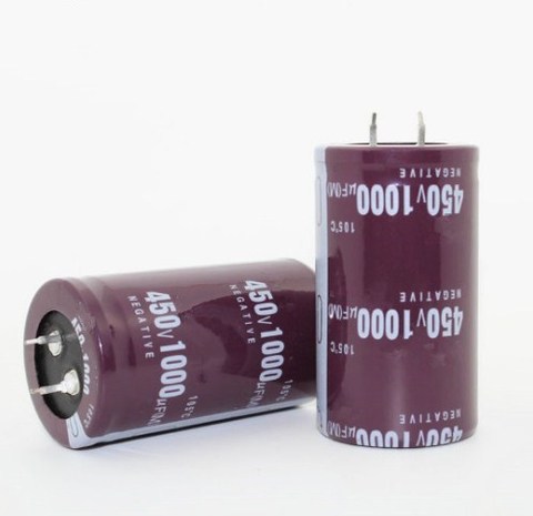 Condensateur électrolytique en aluminium 450V1000UF 35x50mm 1000UF 450V ► Photo 1/1