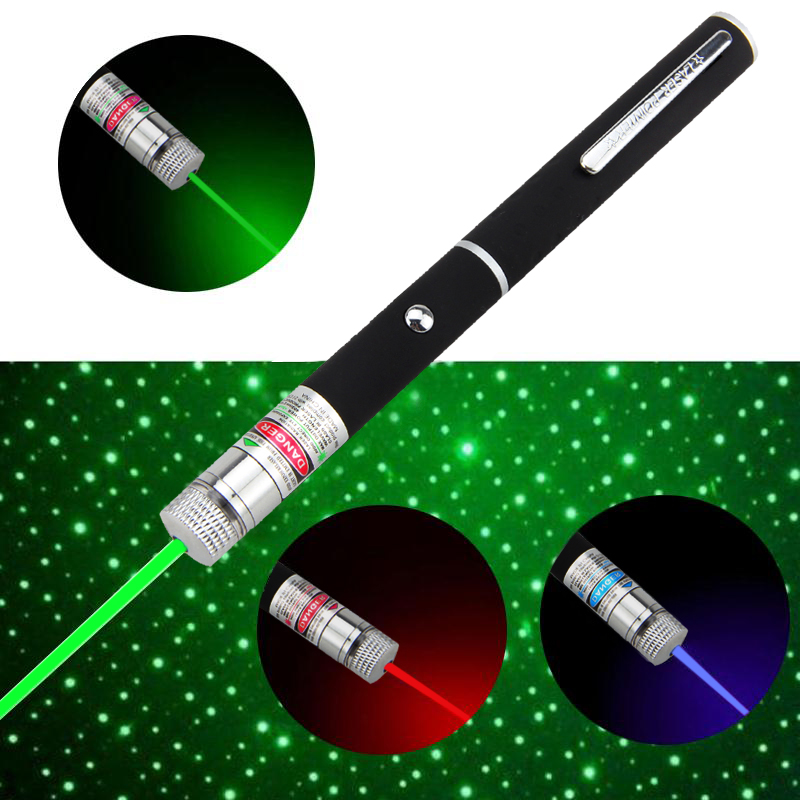 Stylo Pointeur Laser Vert Puissant Faisceau Etoile 1mw - 532 nm