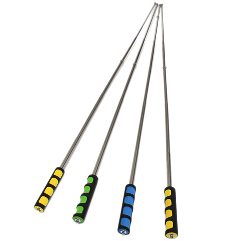 Poteaux portatifs multifonctionnels de poteau de drapeau télescopique inoxydable de 2 M pour la chaussette à vent de drapeaux (sans drapeau) ► Photo 1/4