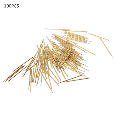 100 pcs/pack P50-J1 Printemps Sonde de Test Tête Ronde Pin Dia 0.68mm L16mm pour les Tests PCB ► Photo 1/6