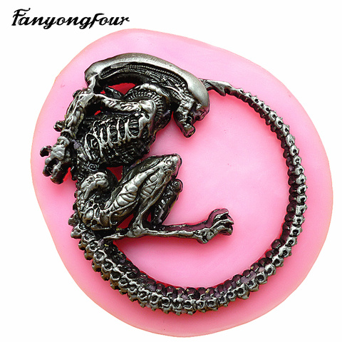 Alien monster – moule à gâteau en silicone, moule à gâteau biologique, forme en silicone ► Photo 1/6