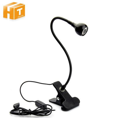 Lampe de lecture LED avec Clip, Flexible, 1W, alimentation USB, lampe de bureau ► Photo 1/6