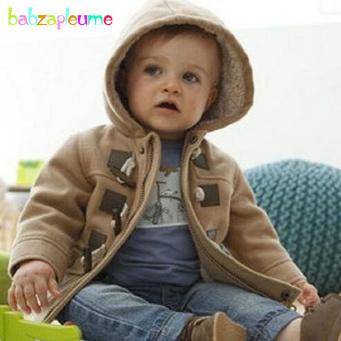 Manteaux en laine pour bébés garçons de 1 à 4 ans, à capuche, chauds, décontractés, à la mode, vêtements d'extérieur d'hiver pour enfants en bas âge, bc1155 ► Photo 1/5