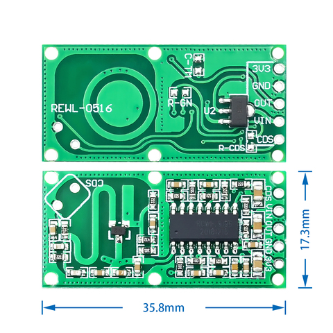 Module de capteur de radar à micro-ondes, commutateur d'induction du corps humain, capteur Intelligent ► Photo 1/3