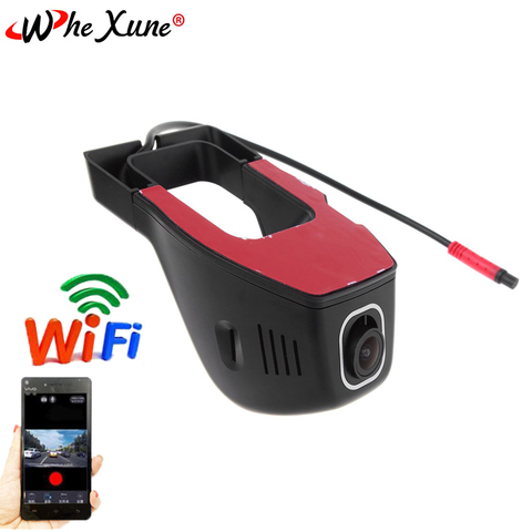 WHEXUNE WiFi voiture DVR Dash Cam FHD 1080P Vision nocturne caché tableau de bord caméra voiture vidéo conduite enregistreur véhicule caméra g-sensor ► Photo 1/6