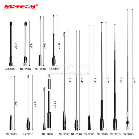 NKTECH – antenne double bande SMA mâle, pour GPS TYT MD-380 MD-390 MD-UV380 MD-UV390 TH-UV8000D UV8000E Retevis RT82 RT3 TH-UV3R ► Photo 1/6