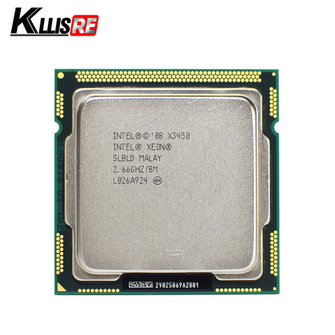 Intel Xeon X3450 Quad Core 2.66GHz, 8M, processeur d'unité centrale gts, prise SLBLD, prise LGA1156 ► Photo 1/2