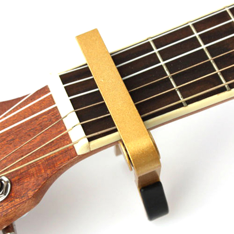 1 pièces guitare acoustique Capo changement rapide air déclencheur pince déclencheur basse violon ukulélé Capo mandoline une main réglage de la musique ► Photo 1/6