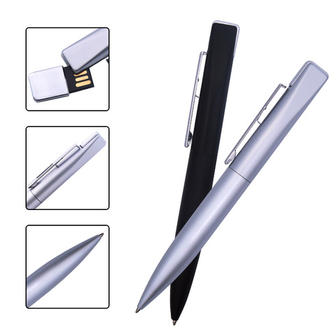 Clé de stylo en métal Memoria USB2.0 clé de lecteur Flash USB 64GB 32GB clés de stylo USB 16GB 8GB 4GB plus de 10 pièces Logo gratuit ► Photo 1/6