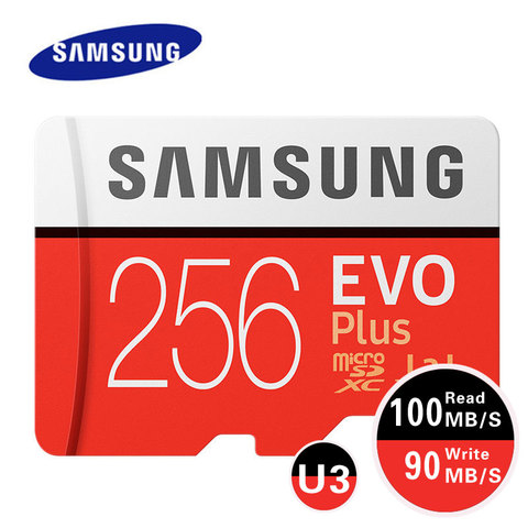 SAMSUNG – carte Micro SD C10 EVO Plus U3, 512 go/64 go/128 go/256 go, SDHC/SDXC, 100 mo/s, TF, Flash ► Photo 1/6