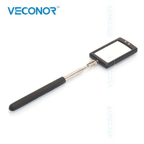 VECONOR-miroir d'inspection de la tête Flexible, Portable, outils manuels télescopiques, avec pivot à lumière LED degrés réglable à 360 degrés ► Photo 1/6