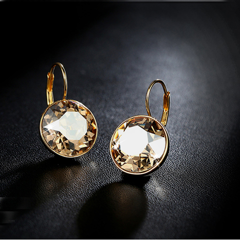 Christie Bella-boucles d'oreilles pendantes, fabriquées avec cristal autrichien, couleur Rose et or, bijoux à la mode, 11.11, cadeau pour femmes, soldes 2022 ► Photo 1/6