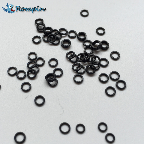 Rompin 100 pièces/sac 3.1mm 3.7mm carpe pêche ronde plate-forme anneau accessoires de pêche changement rapide O anneaux ► Photo 1/6