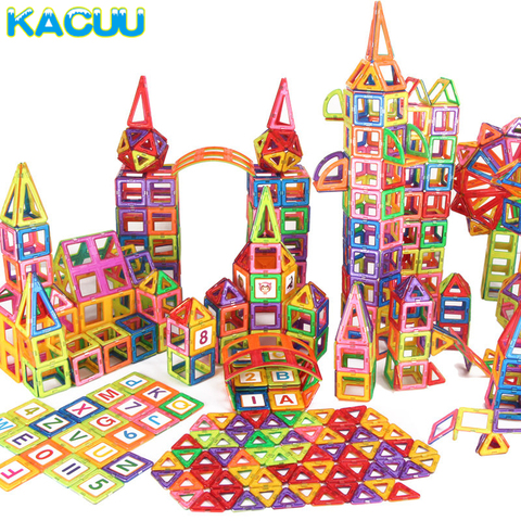 Blocs magnétiques de grande taille, 1 pièce, briques de construction, simple pièce, accessoire modèle magnétique, jouets éducatifs pour enfants ► Photo 1/6