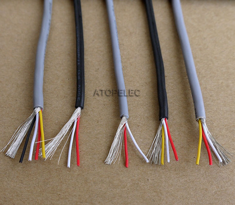 UL2547 2547 PVC 2/3/4 cœurs, câble de Signal blindé, câble de casque, 22awg/24awg/26awg/28awg ► Photo 1/3