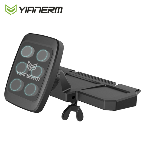 Yianerm – support magnétique de téléphone portable pour voiture, avec fente CD, pour iPhone Xs Max Samsung S9 ► Photo 1/6