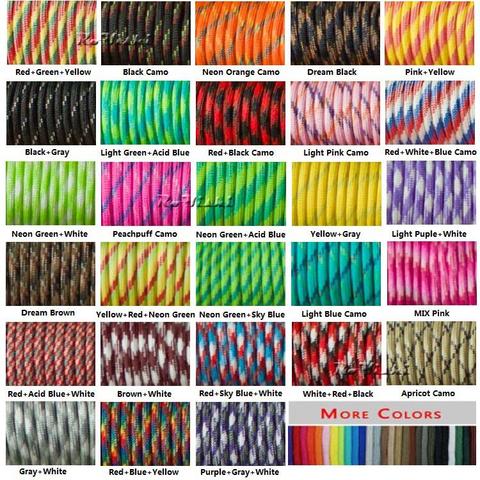 Cordon paracorde pour Parachute, 550 brins, 108 brins, couleurs, 1 pièce, Mil Spec Type III, pour escalade, Camping, boucles, Bracelet ► Photo 1/4