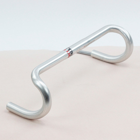 Guidon de vélo en aluminium barre de chute 26mm 31.8mm x 380mm 400mm 420mm argent classique pour vélo de route MINIVELO 700c ► Photo 1/6