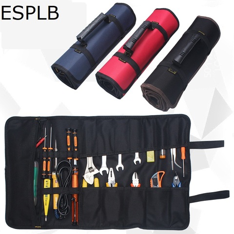 ESPLB sac à outils rouleau grande clé enroulable Portable pochette sac 22 poches Kit pour électriciens mécaniciens ► Photo 1/6