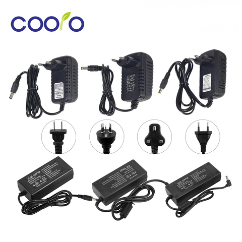 Ca 100 V-240 V à DC 12 V transformateurs d'éclairage 1A 2A 3A 5A 6A 8A 10A adaptateur d'alimentation chargeur convertisseur pour LED bande lumineuse ► Photo 1/1