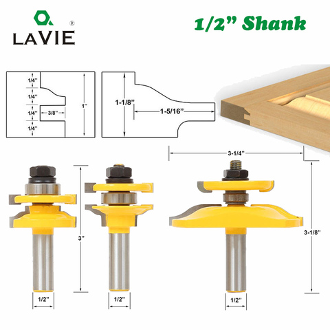 Ogee Rail & Stile Backcutter, 12MM 1/2 