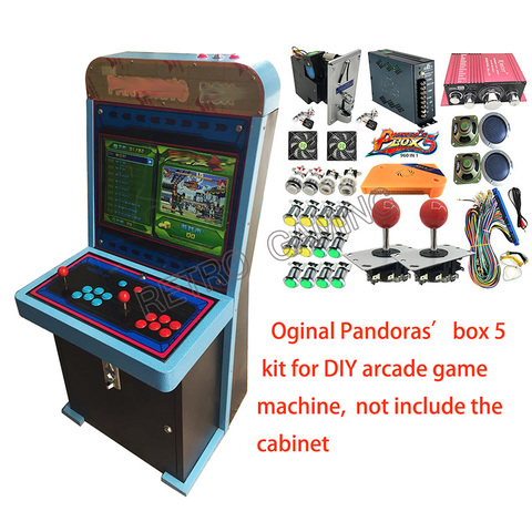 960 en 1 Pandora Box 5 bricolage Arcade jeu machine Kit avec alimentation Jamma harnais copie sanwa Joystick LED bouton pièce accepteur ► Photo 1/1