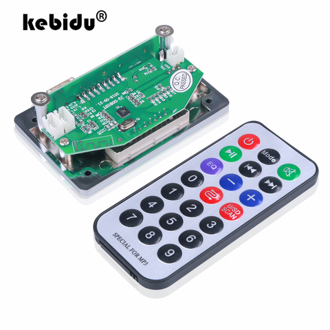 Kebidu – carte décodeur MP3 USB FM Aux, Module de télécommande pour lecteur de voiture, Bluetooth intégré, mains libres ► Photo 1/6