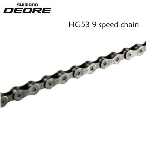 Shimano-chaîne de vélo 9 vitesses, HG53 CN-HG53 Deore Tiagra, très étroite HG, 112 liens ► Photo 1/2
