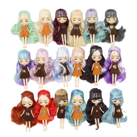 DBS blyth – mini poupée corps normal 10CM, poupée mignonne pour filles, jouet anime, robe aléatoire, cadeau ► Photo 1/6