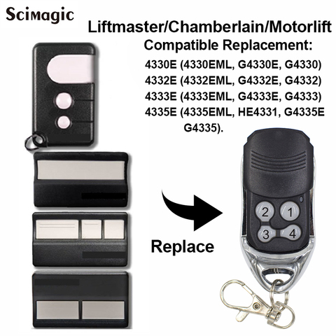 Télécommande de porte de Garage pour Liftmaster Chamberlain 4330E tps2e 235/3e 4335E remplacement émetteur 433.92MHz ► Photo 1/6