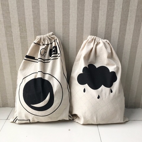 Dessin animé sacs de rangement enfants jouet sac de rangement cordon sac à dos bébé vêtements vêtements sac à linge enfants chambre organisateur pochette ► Photo 1/6