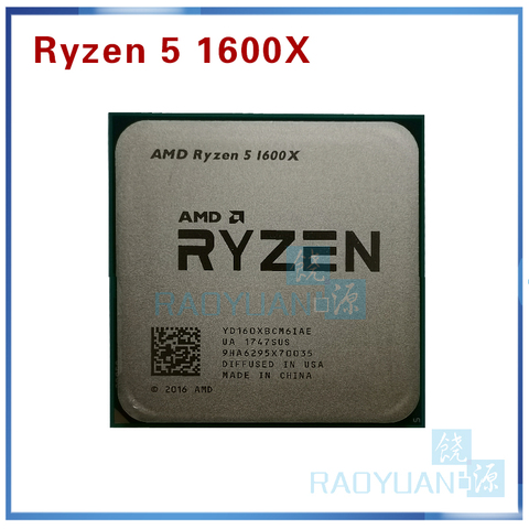 AMD – Ryzen 5 1600X R5 1600X, 3.6 GHz, Six cœurs, douze threads, 95W, L3 16M, prise AM4 ► Photo 1/1