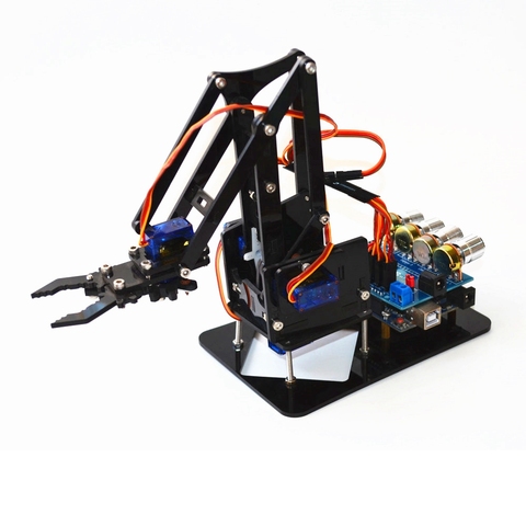 DIY Acrylique robot bras griffe de robot arduino kit 4DOF jouets grappin Mécanique Manipulateur DIY ► Photo 1/5