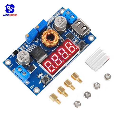 Réglable 5A CC/CV abaisseur Batterie Charge Module LED Pilote USB Voltmètre Ampèremètre Tension Régulateur de Puissance supply Board ► Photo 1/6