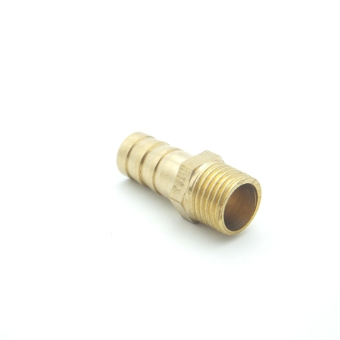 Raccord de raccord de tuyau en laiton, raccord d'adaptateur d'épissure pour carburant, gaz, eau, barbier x m16x1, 5, filetage mâle, 10mm ► Photo 1/4