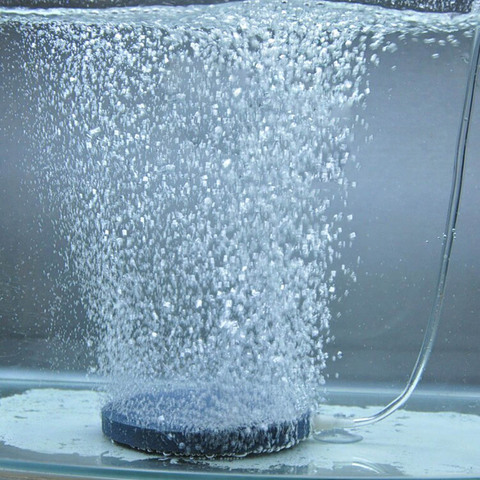 Mini générateur de pierre à bulles d'air de 4cm, pour Aquarium, pompe de réservoir de poisson, plaque d'oxygène hydroponique, accessoires d'aquarium ► Photo 1/6