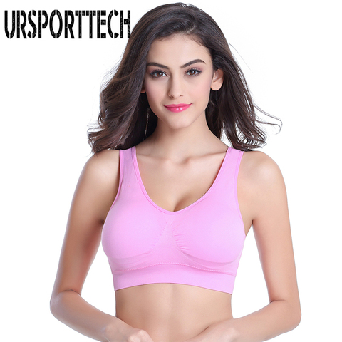 URSPORTTECH soutien-gorge Sexy pour femme brassière col rond Lingerie solide sous-vêtements doux confortable respirant grande taille Push Up soutien-gorge ► Photo 1/6