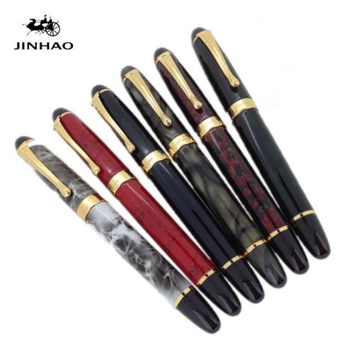 JINHAO X450 – magnifiques stylos à plume à pointe moyenne, 11 couleurs, pour bureau, école, écriture ► Photo 1/6