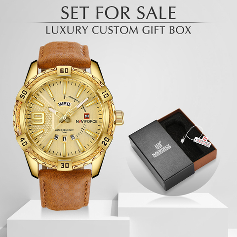 NAVIFORCE – montre de luxe pour hommes, à Quartz, étanche, avec boîte, à vendre, nouvelle collection ► Photo 1/6