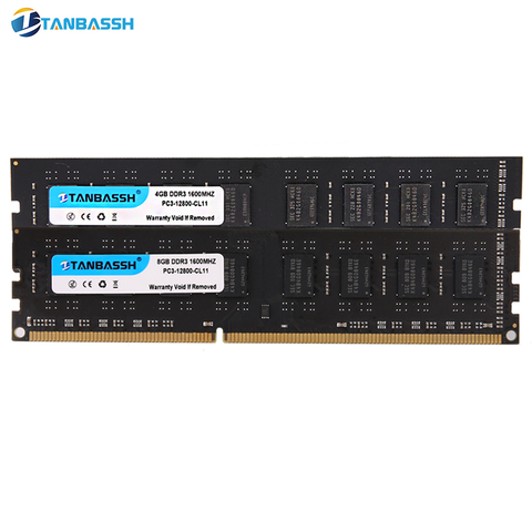 TANBASSH 4 GB/8 GB DDR3 RAM 1333 MHZ/1600 MHz ordinateur de bureau de mémoire 240pin 1.5 V LONG DIMM Intel/AMD ► Photo 1/6