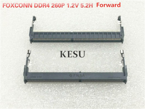 Foxconn – connecteurs DDR4 260 P, 260 broches, 1.2V, 5.2H, pour ordinateur portable, emplacement de mémoire, prises broches avant ► Photo 1/1