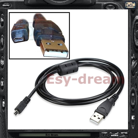 Caméra USB câble de Données Câble Pour Nikon Coolpix S2600 S2500 S3000 S3200 S4300 S6100 M50 WPI X70 E20 K10D K20D I-USB7 UC-E6 CB-USB7 ► Photo 1/1