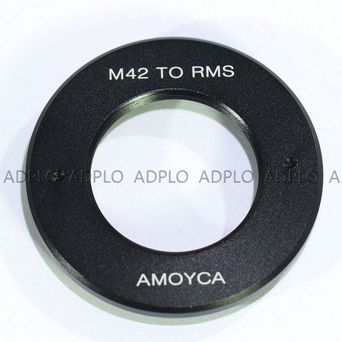 ADPLO – filetage intérieur: adaptateur d'objectif RMS (25mm), pour RMS Royal Microscopy company, objectif à monture M42, filetage intérieur rms ► Photo 1/1