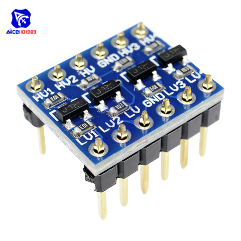 10 PCS IIC I2C convertisseur de niveau logique Module de carte bidirectionnelle 5 V 3.3 V DC Module pour Arduino avec broches haute basse tension ► Photo 1/6