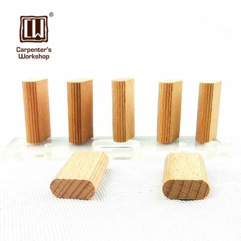 Chevilles Domino en bois de hêtre, connexions spéciales pour menuiserie, 20*6*38mm/ 19*5*28mm ► Photo 1/1