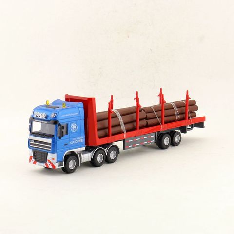 Modèle en alliage de transporteur de bois 1:50 exquis, modèle de camion d'ingénierie en métal simulé, cadeau de jouet amusant pour enfants, livraison gratuite ► Photo 1/1