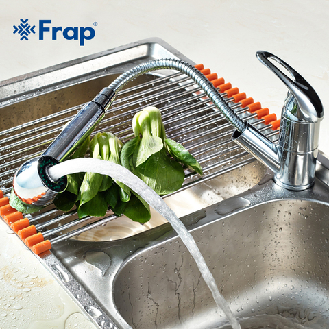 FRAP – robinets de cuisine pivotant à 360 degrés, robinet d'évier de cuisine à économie d'eau mélangeur de grue de lavabo en laiton F6003 ► Photo 1/1